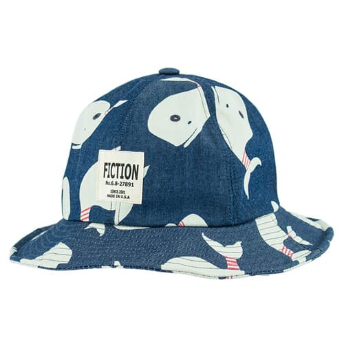 Whale Print bucket hat